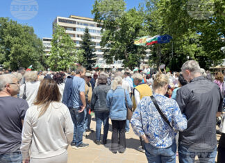 Граждани в Добрич протестираха в защита на българския лев и срещу въвеждането на еврото