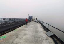 Завърши монтажът на армировка, кофраж и болтови дюбели в участъка в ремонт на Дунав мост при Русе