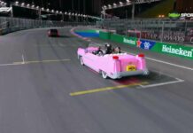 Розов автомобил от детски блокчета прибра победителите в Гран при на Лас Вегас