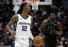 Звездата на Мемфис е аут за няколко седмици