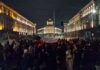 Протестиращите пред Съдебната палата в София тръгнаха на шествие към сградата на Висшия съдебен съвет