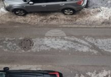 Поледица затруднява движението на автомобили и пешеходци в Русе