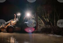 Пропукала се е дига след вливането на река Конска в река Струма, съобщи кметът на Батановци