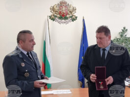 Областният управител на Добрич Живко Желязков е отличен с възпоменателен медал „140 години от Сръбско-българската война