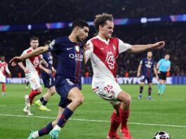 НА ЖИВО: Пари Сен Жермен 2:1 Монако, обрат за парижани, гостите с човек по-малко