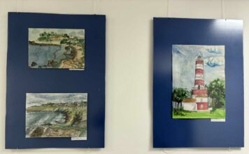 Изложбата „Стражът на млечната светлина, която ни връща у дома“ гостува в Окръжния съд