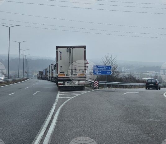 Интензивно е движението на граничните пунктове „Капитан Андреево“ и „Лесово“ за товарни автомобили