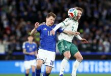 НА ЖИВО: Италия – Северна Ирландия 1:0, Тонали бележи