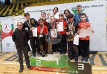 Спортен клуб УШУ-Монтана спечели 23 медала и първо място в отборно изпълнение на Републиканското първенство по ушу, кунг фу и туйшоу