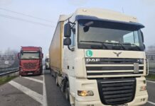 Интензивен е трафикът за товарни автомобили на изхода на ГКПП „Капитан Андреево“