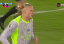 Goal by Manchester City