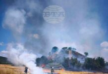 Локализиран е пожарът в района на Баритна мина в Стара Загора
