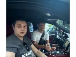 Напушените с райски газ в порше са заснети в Пловдив (Видео)
