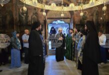 В Троянския манастир започна всенощно бдение за храмовия празник на чудотворната икона на Пресвета Богородица „Троеручица“