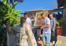 С литийно шествие с икона на Света Богородица и водосвет бе отбелязан храмовият празник на църквата „Успение Богородично“ в село Рупите